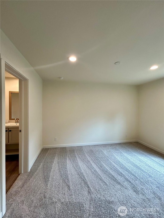 40 E Skywater Pl, Shelton, WA 98584 - carpeted spare room with recessed lighting and baseboards
