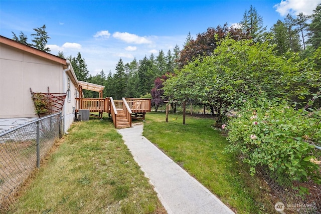 11510 Joletta Ave SW, Port Orchard, WA 98367 - view of yard with a deck