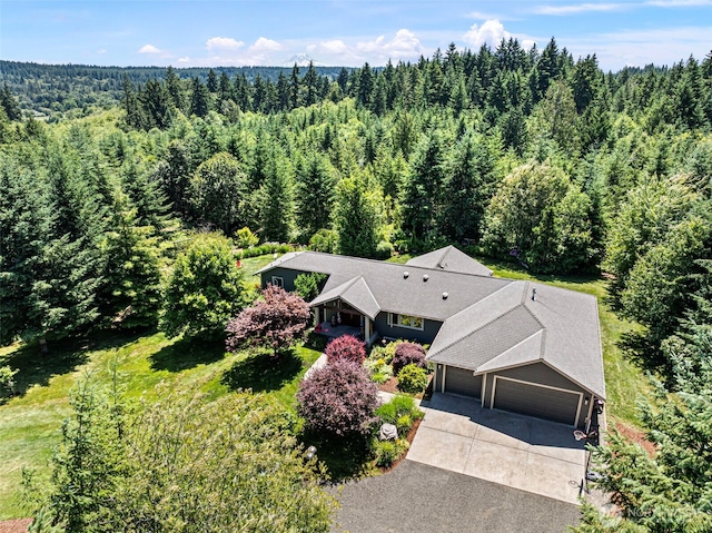 931 SW Moose Hill Ct, Port Orchard, WA 98367 - view from above of property featuring a heavily wooded area