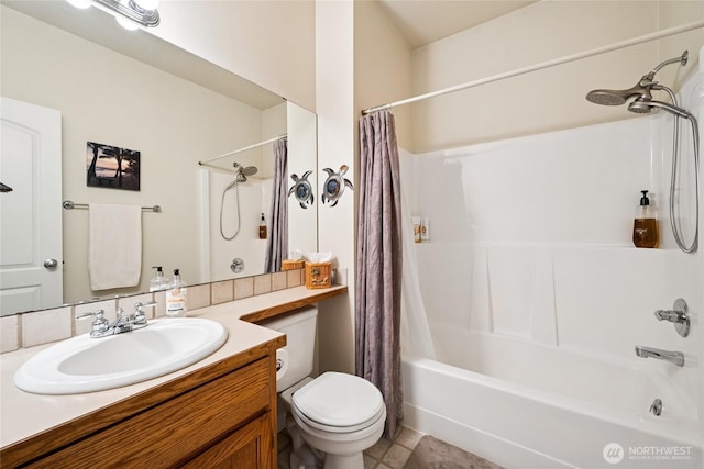 8206 66th Avenue Ct E, Puyallup, WA 98371 - full bath with vanity and shower / bathtub combination with curtain