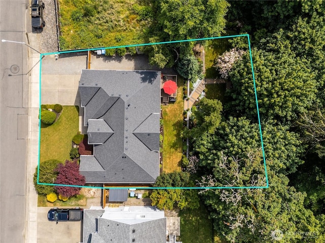 8206 66th Avenue Ct E, Puyallup, WA 98371 - aerial view of property's location featuring property boundaries highlighted