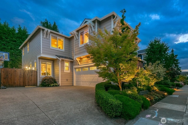 3913 W Briarcliff Ln, Seattle, WA 98199 - view of front of home with a garage and concrete driveway