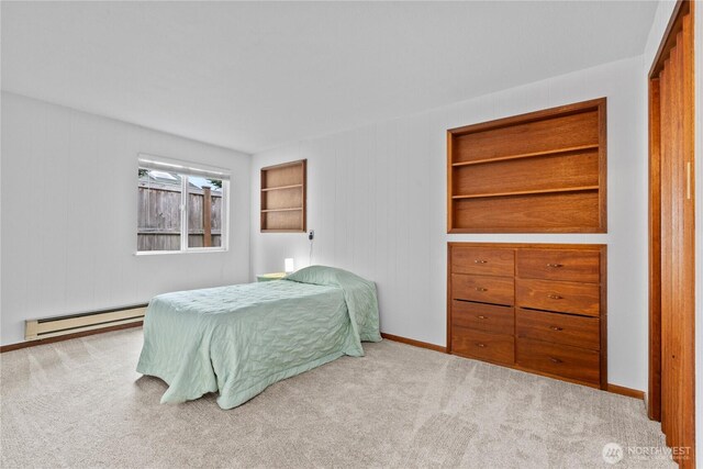 4126 Matia Dr, Ferndale, WA 98248 - bedroom featuring baseboard heating and carpet