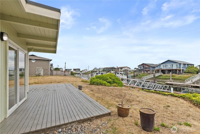 4126 Matia Dr, Ferndale, WA 98248 - view of yard featuring a deck and a residential view