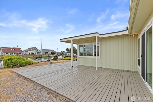 4126 Matia Dr, Ferndale, WA 98248 - wooden deck with a residential view