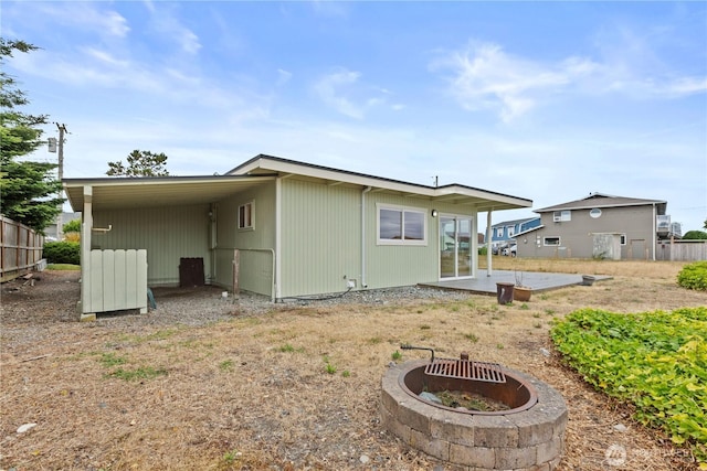 4126 Matia Dr, Ferndale, WA 98248 - back of house with a fire pit
