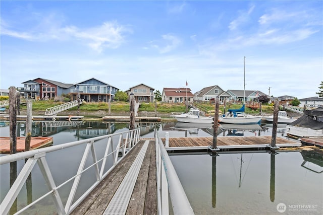 4126 Matia Dr, Ferndale, WA 98248 - dock with a water view and a residential view
