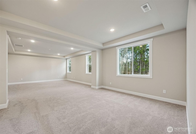 13620 100th St NE Unit 211, Lake Stevens, WA 98258 - carpeted spare room featuring a raised ceiling and recessed lighting