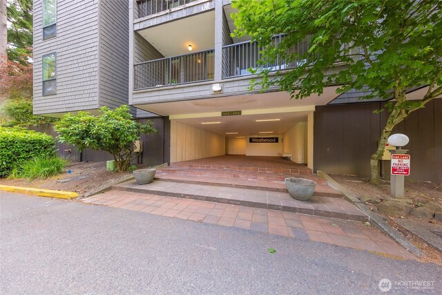 6347 137th Ave NE Unit 262, Redmond, WA 98052 - property entrance featuring a balcony