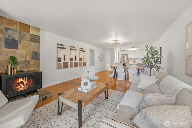 6347 137th Ave NE Unit 262, Redmond, WA 98052 - living area with light wood-type flooring and baseboards