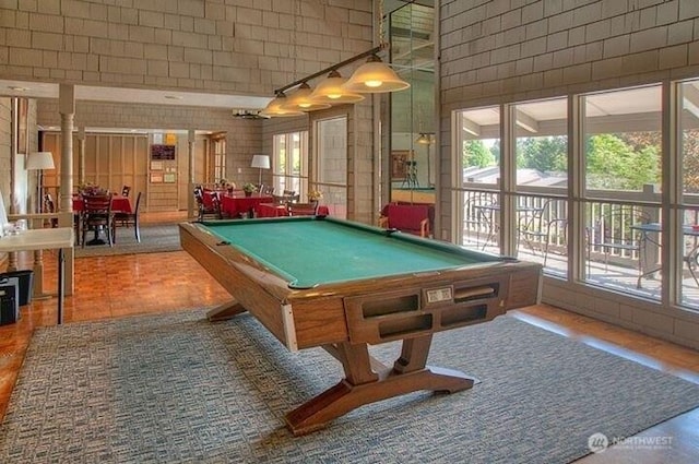 6347 137th Ave NE Unit 262, Redmond, WA 98052 - rec room with a towering ceiling and billiards
