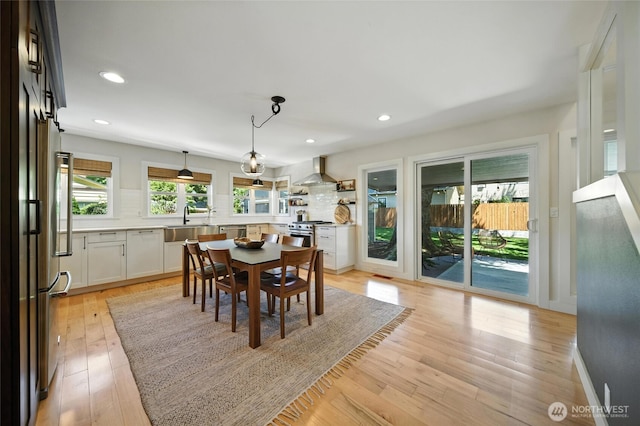 533 Craig St, Walla Walla, WA 99362 - dining space featuring recessed lighting and light wood finished floors