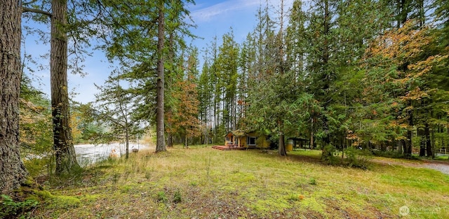 44111 SE Mt Si Rd, North Bend, WA 98045 - view of yard with a wooded view