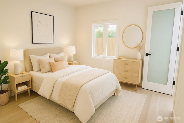 744 N 88th St, Seattle, WA 98103 - bedroom featuring light wood-style flooring