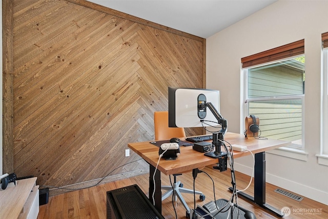 1738 Lilypad Pl E, Port Orchard, WA 98366 - office space featuring wood walls and light wood finished floors