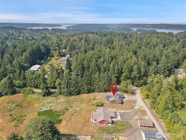 1738 Lilypad Pl E, Port Orchard, WA 98366 - aerial view of property and surrounding area featuring a forest
