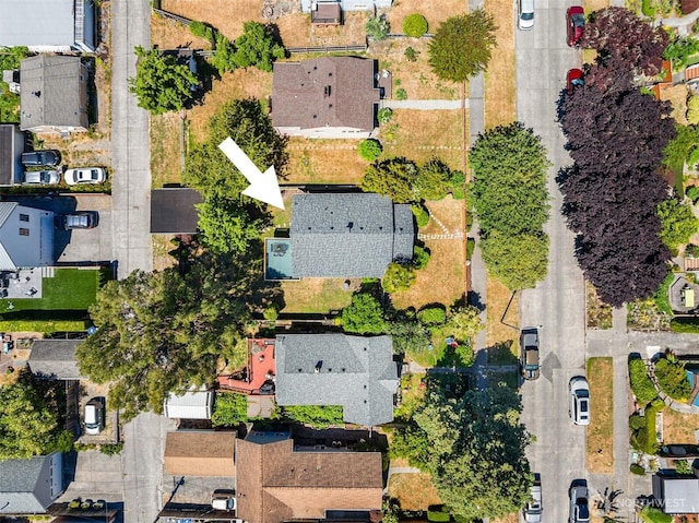 4521 47th Ave SW, Seattle, WA 98116 - aerial view of property's location featuring nearby suburban area