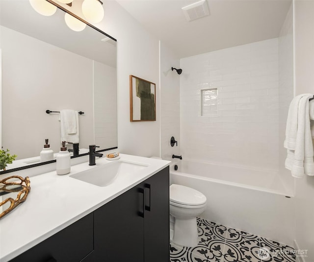 2419 NW 57th Unit B, Seattle, WA 98107 - bathroom with vanity, bathing tub / shower combination, and tile patterned floors
