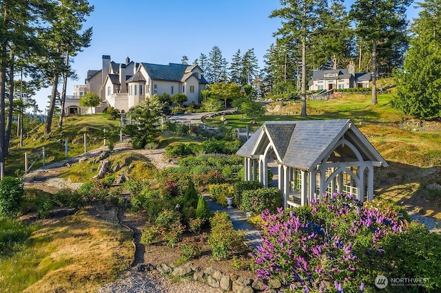 678 Primrose Ln, Friday Harbor, WA 98250 - exterior space with a gazebo
