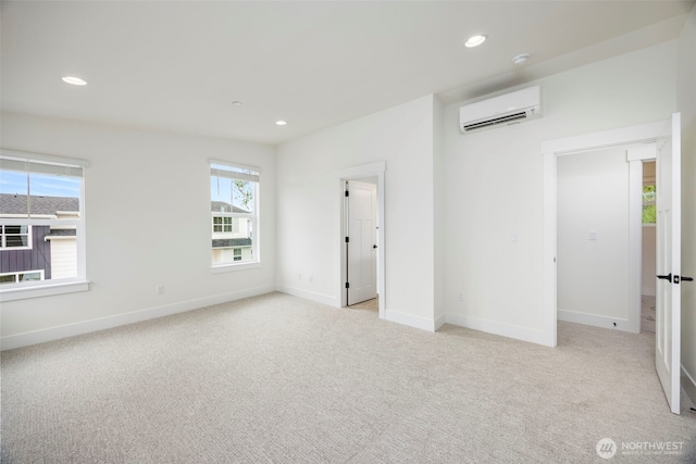 9 160th St SE, Bothell, WA 98012 - carpeted empty room with a wall mounted air conditioner and recessed lighting
