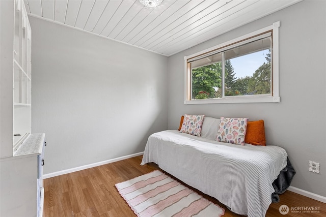 15627 SE 263rd Pl, Covington, WA 98042 - bedroom with wood finished floors and wooden ceiling