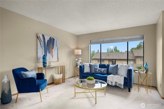 10637 Glen Acres Dr S Unit 10637, Seattle, WA 98168 - living area featuring carpet floors and a textured ceiling