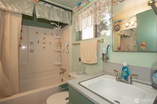 1109 S 61st St, Tacoma, WA 98408 - bathroom with shower / bathtub combination with curtain and vanity