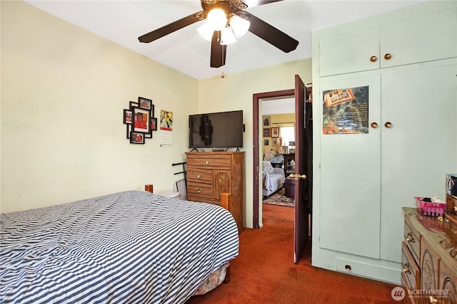 1109 S 61st St, Tacoma, WA 98408 - carpeted bedroom with a closet and a ceiling fan