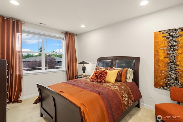 19501 58th Ave SE, Bothell, WA 98012 - bedroom with light carpet and recessed lighting