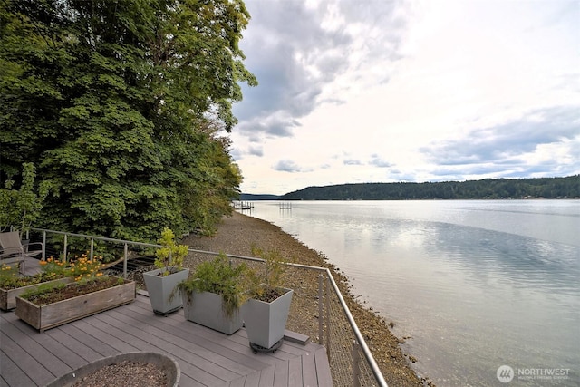 11261 E State Route 106, Union, WA 98592 - wooden deck featuring a water view