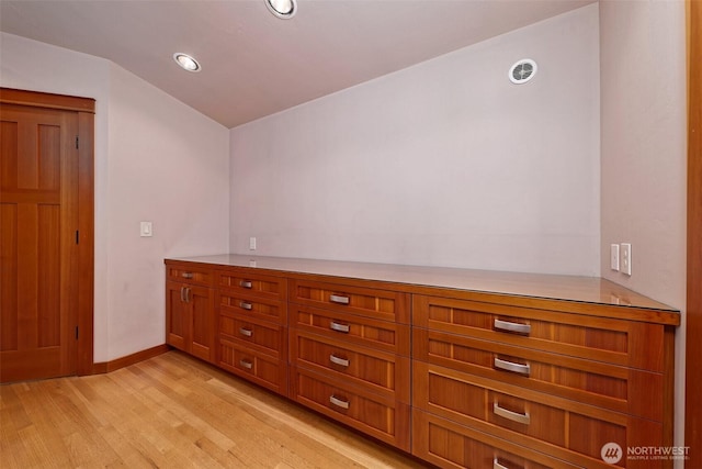 11261 E State Route 106, Union, WA 98592 - spare room with light wood finished floors, recessed lighting, and vaulted ceiling