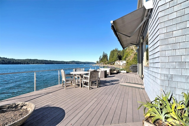 11261 E State Route 106, Union, WA 98592 - wooden terrace featuring a water view
