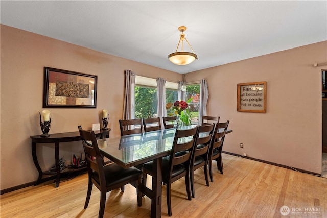 1714 N Astor Ct, East Wenatchee, WA 98802 - dining space with light wood-style flooring and baseboards