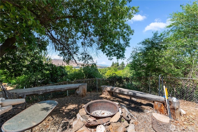 1714 N Astor Ct, East Wenatchee, WA 98802 - view of patio featuring an outdoor fire pit