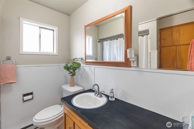 111 Aurora St, Centralia, WA 98531 - bathroom featuring vanity and a baseboard radiator