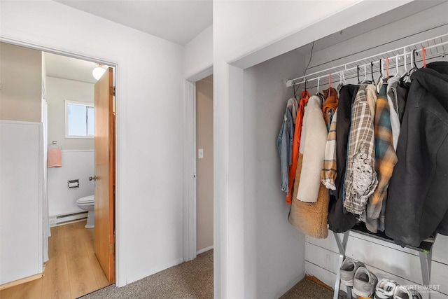 111 Aurora St, Centralia, WA 98531 - closet featuring a baseboard heating unit