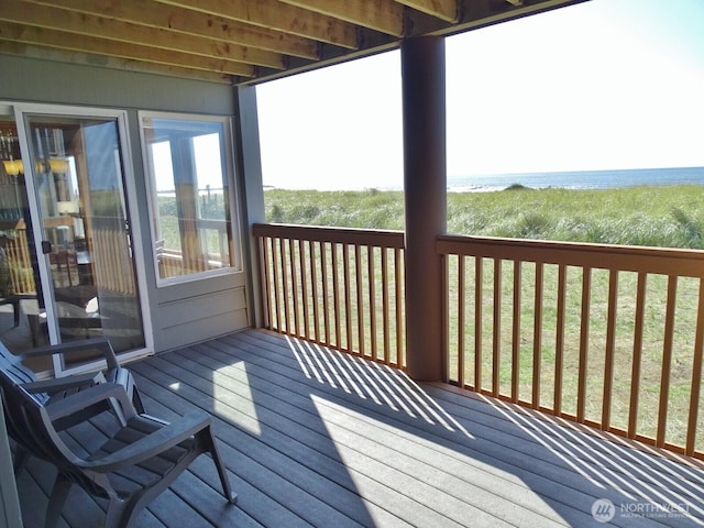 1407 Ocean Shores Blvd SW Unit 1N-I, Ocean Shores, WA 98569 - deck featuring a water view
