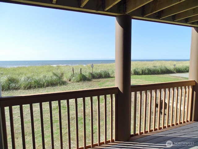 1407 Ocean Shores Blvd SW Unit 1N-I, Ocean Shores, WA 98569 - deck with a water view