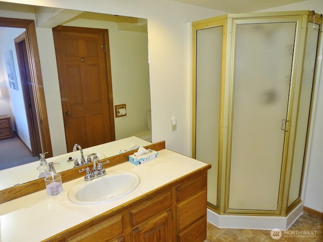 1407 Ocean Shores Blvd SW Unit 1N-I, Ocean Shores, WA 98569 - full bath featuring a shower stall and vanity