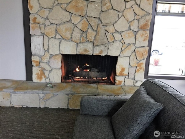3611 I St NE Unit 291, Auburn, WA 98002 - detailed view of a stone fireplace