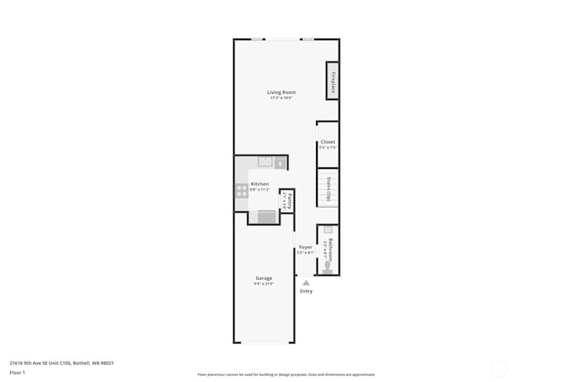 21616 9th Ave SE Unit C-105, Bothell, WA 98021 - view of property floor plan