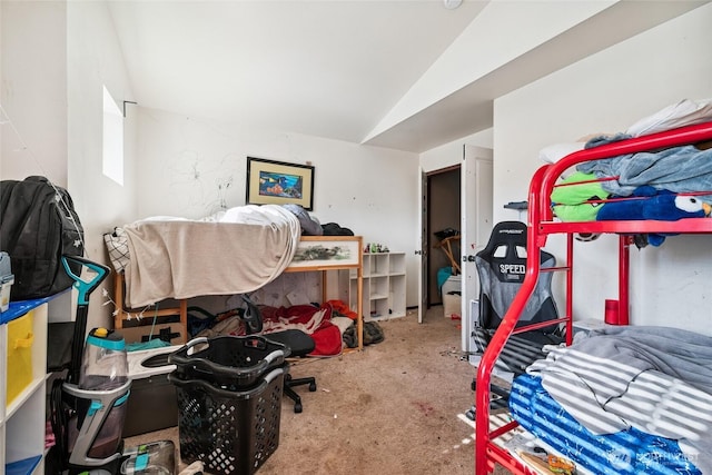 701 Stratford Pl, Sultan, WA 98294 - bedroom featuring lofted ceiling and carpet floors
