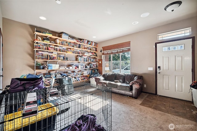 701 Stratford Pl, Sultan, WA 98294 - carpeted living room with recessed lighting