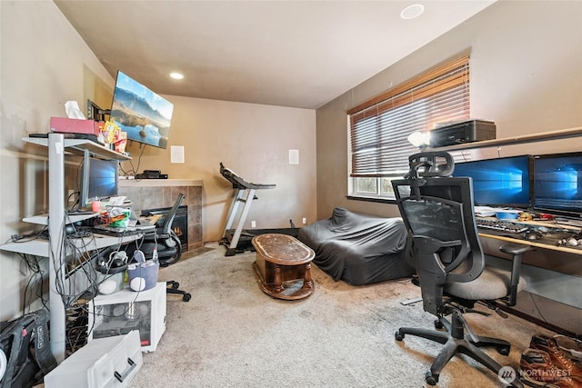 701 Stratford Pl, Sultan, WA 98294 - home office with carpet flooring