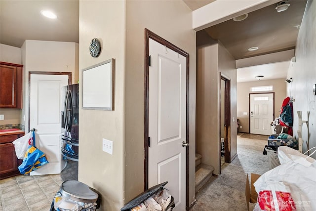 701 Stratford Pl, Sultan, WA 98294 - hallway with stairs and recessed lighting