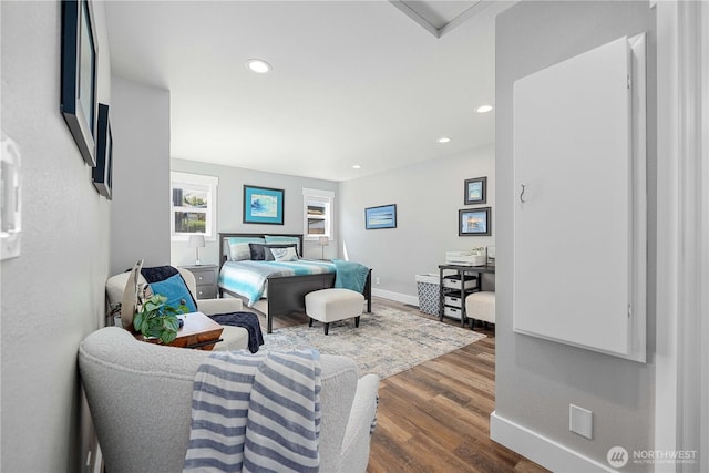 214 S Bradley St, Chelan, WA 98816 - bedroom featuring wood finished floors and recessed lighting