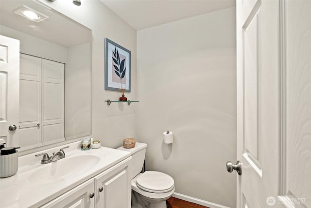 5525 S 231st Pl, Kent, WA 98032 - bathroom with vanity and wood finished floors