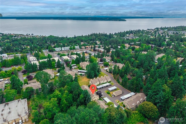 1839 S 286th Ln Unit S-201, Federal Way, WA 98003 - aerial overview of property's location with a large body of water