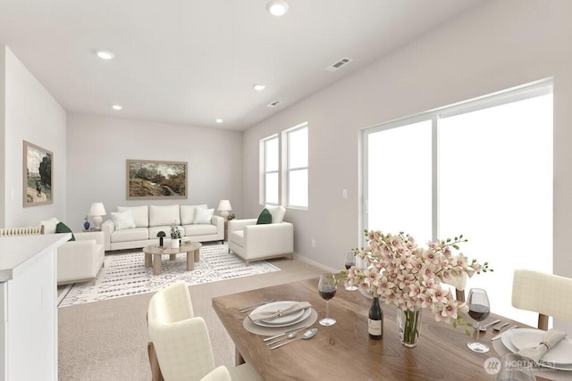 3005 Roundup Dr Unit 148, Ellensburg, WA 98926 - living room featuring recessed lighting and light carpet