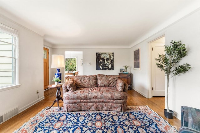 1327 N 79th St, Seattle, WA 98103 - living room with wood finished floors and baseboards